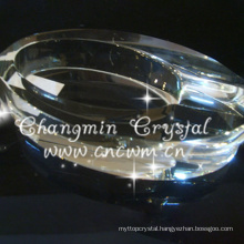 China professional manufacture fancy crystal glass cigar ashtray